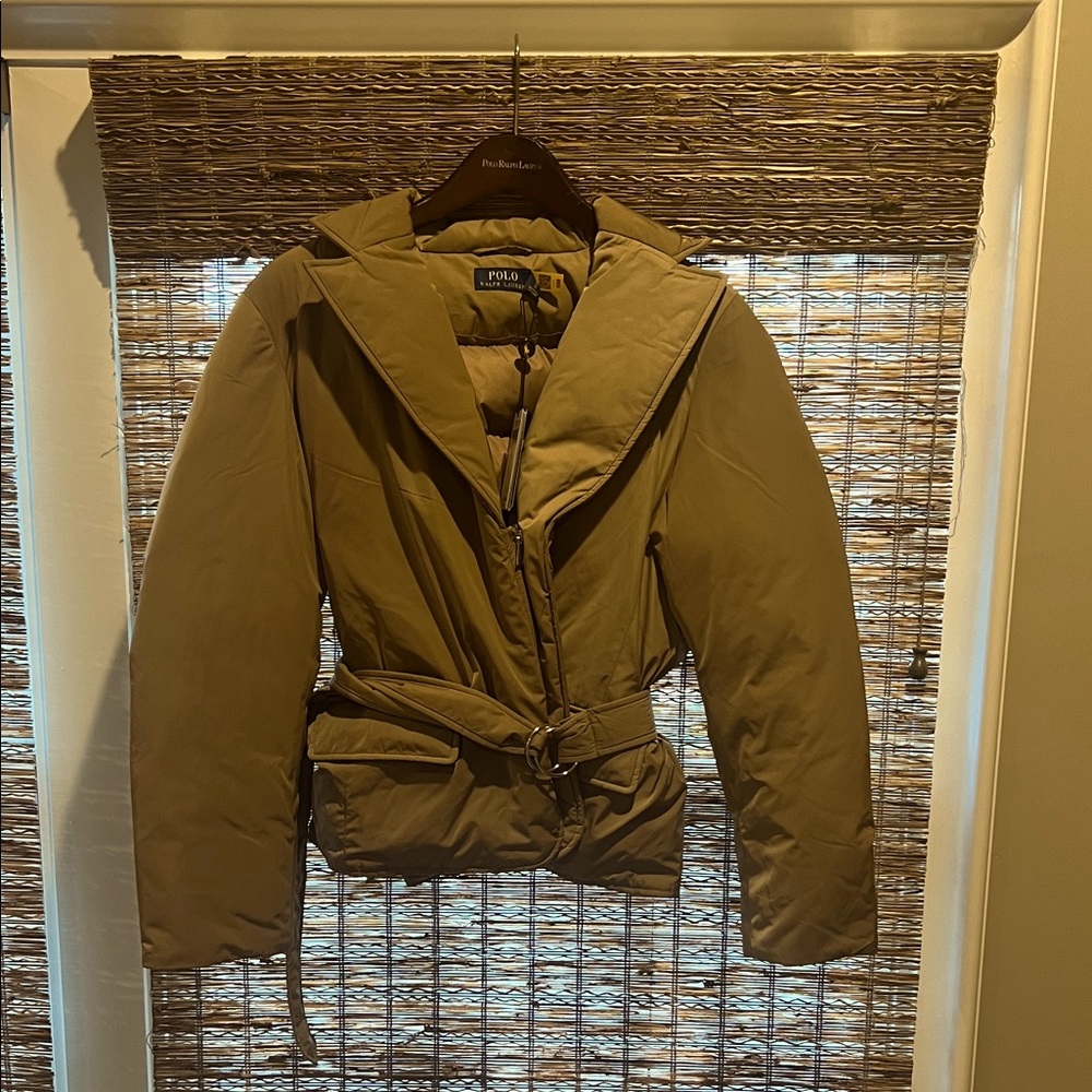 Polo by Ralph Lauren Down jacket with gorgeous silver hardware NWT Size small